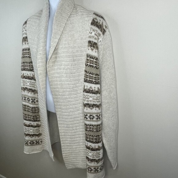 St Johns Bay Womens Shawl Collar Nordic Neutral Sweater 2X Cardigan Comfy Cozy - Picture 6 of 10